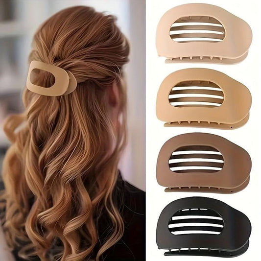 Oval Hair Claw Clip (Matte + Bright) (14 colors)