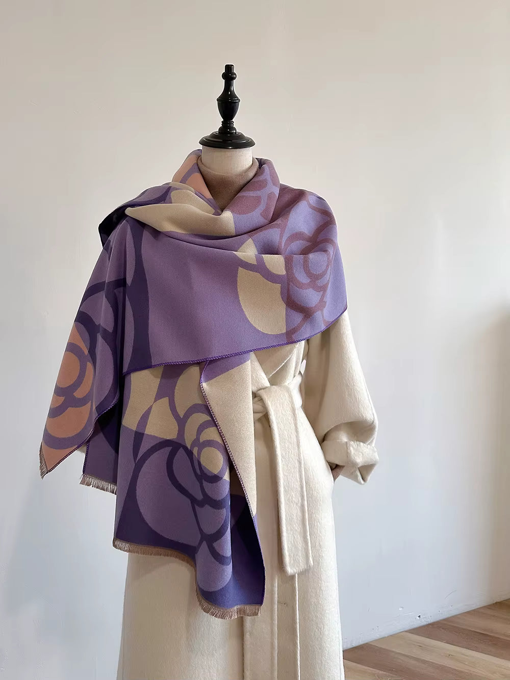 Scarf big flower