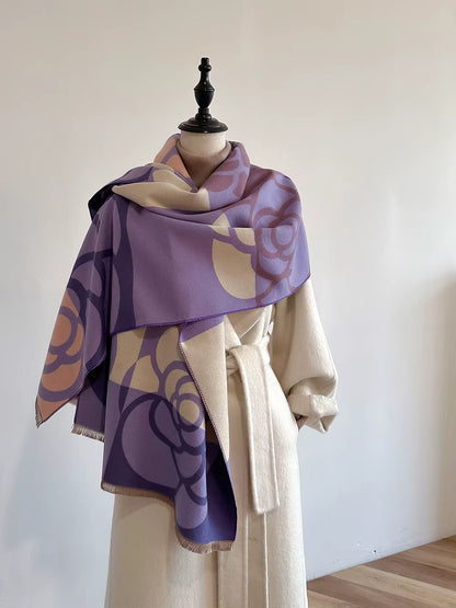 Scarf big flower