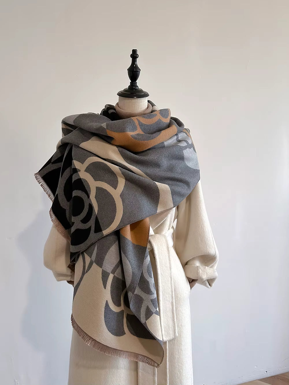 Scarf big flower