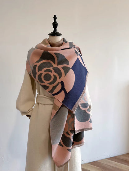 Scarf big flower