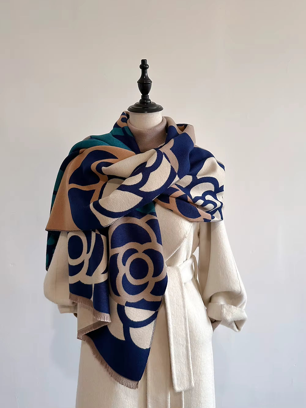 Scarf big flower