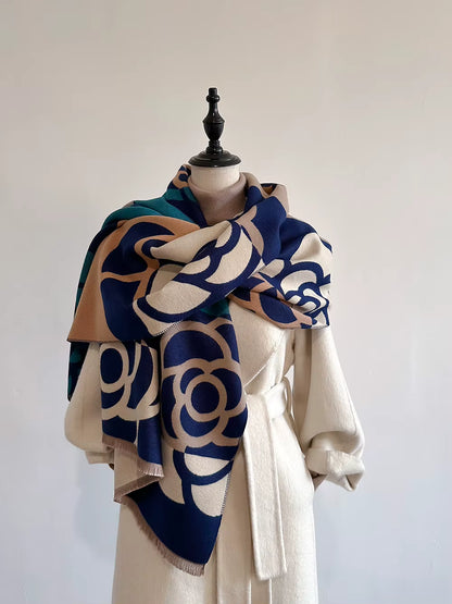 Scarf big flower