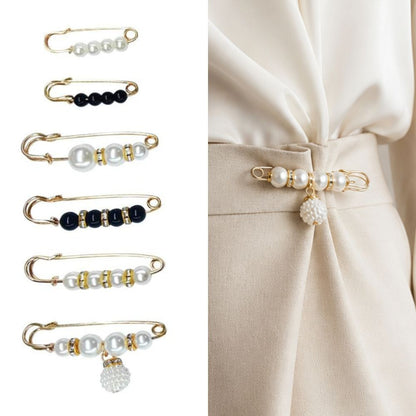 The Portofino decorative safety pins for clothes with pearl